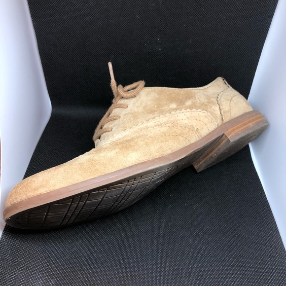 Suede leather Oxford wingtip lace up loafers - Picture 6 of 10